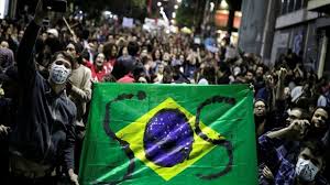 Protestas en Brasil en contra de Bolsonaro en crisis del COVID-19